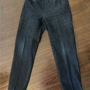 Slim-sation Dark Wash pleated stretch Denim Jeans